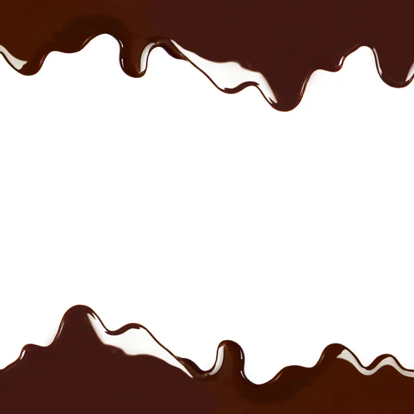 Melted chocolate dripping — Stock Photo, Image