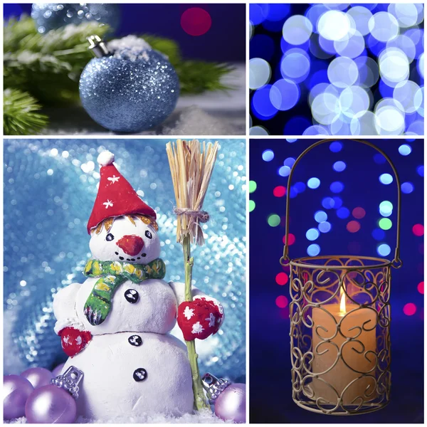 Kerstmis collage — Stockfoto