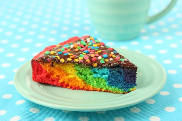 Delicious rainbow cake — Stock Photo, Image