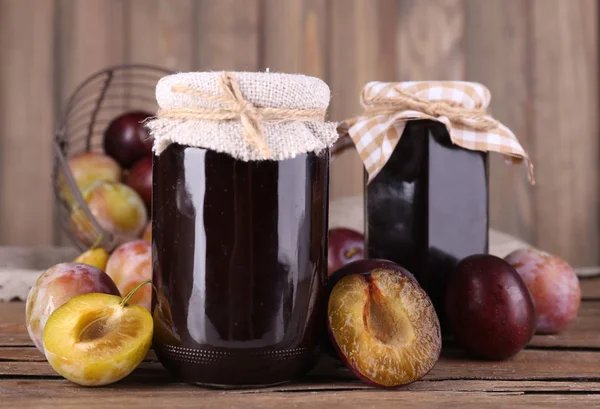 Tasty plum jam — Stock Photo, Image