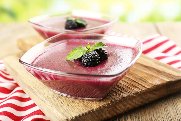 Delicious berry mousse — Stock Photo, Image