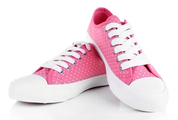 Roze trainers op wit — Stockfoto