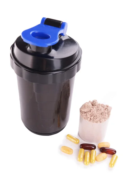 Whey protein powder — Stock Photo, Image