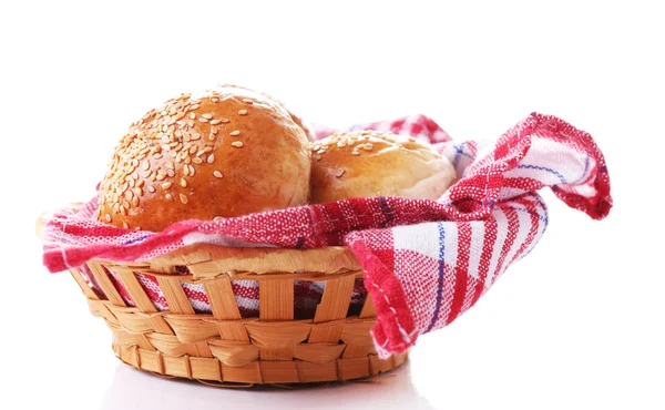 Tasty buns with sesame — Stock Photo, Image