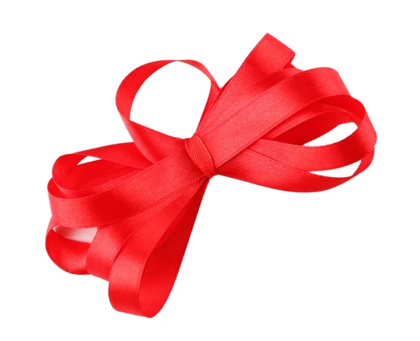 Röda bow isolerad på vit — Stockfoto