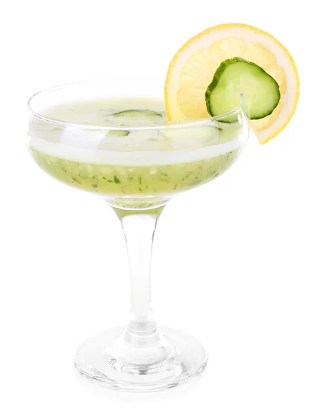 Cucumber cocktail with lemon — Stock Photo, Image