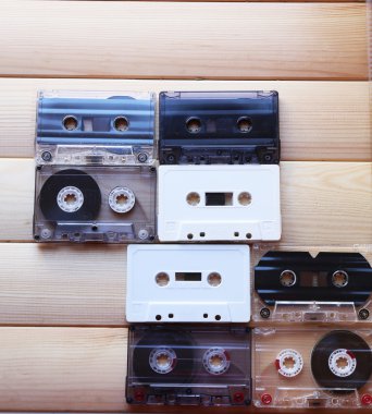 koleksiyonu retro bantları, yakın çekim