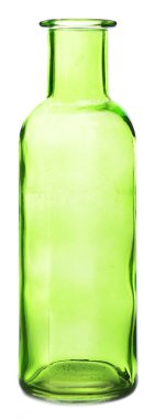 boş cam şişe beyaz üzerine izole