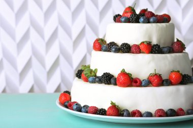 güzel düğün pastası