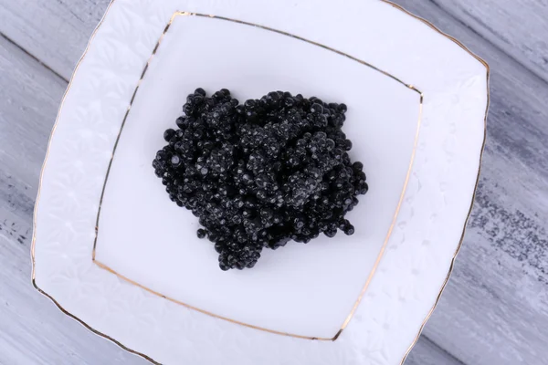Caviale nero su piatto — Foto Stock