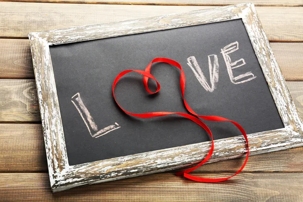 Láska napsané na tabuli — Stock fotografie
