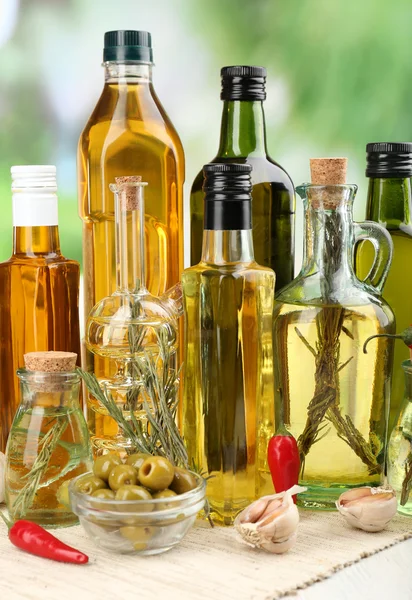 Sorts of cooking oil — Stock Photo, Image