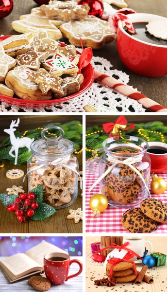 Navidad dulces collage — Foto de Stock