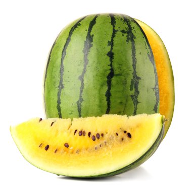 beyaz izole sarı karpuz