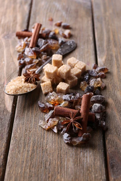 Brown sugar cubes — Zdjęcie stockowe