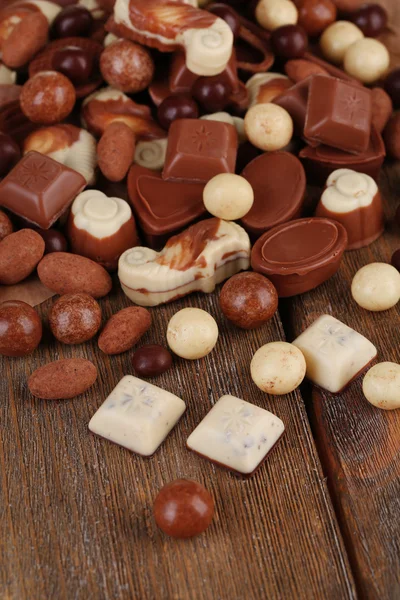 Different kinds of chocolates — Stock Photo, Image