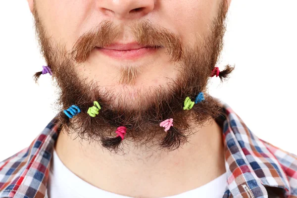 Barba longa de scrunchy — Fotografia de Stock