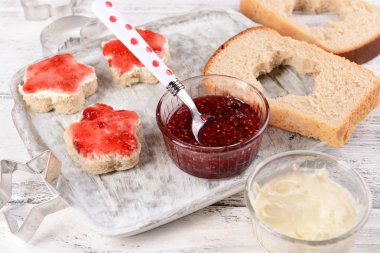 pişirme figürlü sandviç