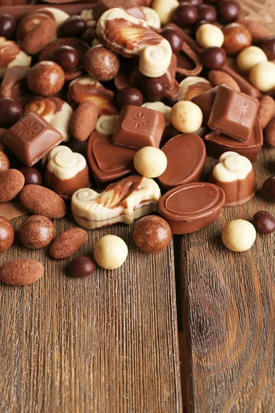 Different kinds of chocolates — Stock Photo, Image