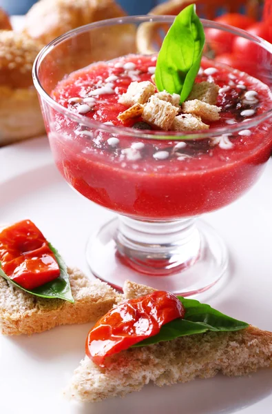 Minestra Gazpacho — Foto Stock