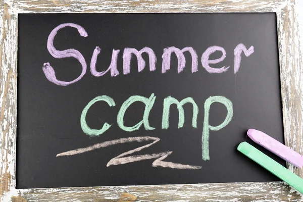 Text Summer camp — Stock Photo, Image