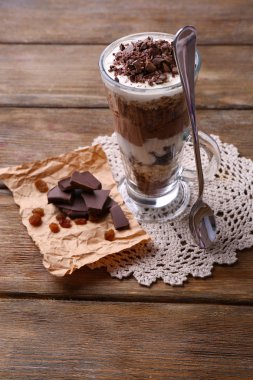 yoğurt ile krem çikolata