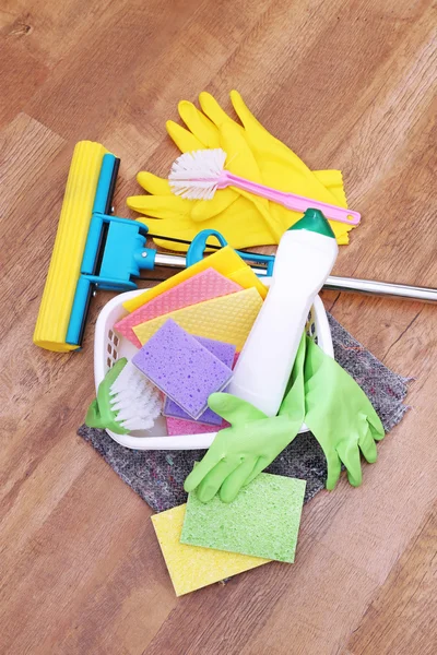 Collection of cleaning products — Stock Photo, Image