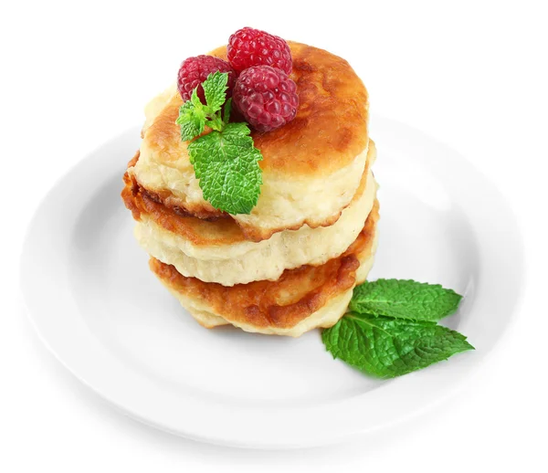 Pancakes with fresberries — Stock Photo, Image