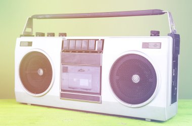 Retro kaset stereo kaydedici