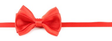 kırmızı kurdele ve yay