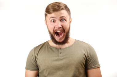 Sakallı yakışıklı adam