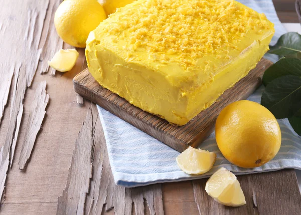 Leckerer Zitronenkuchen — Stockfoto