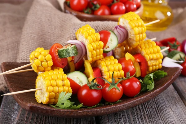 Produtos hortícolas em fatias — Fotografia de Stock