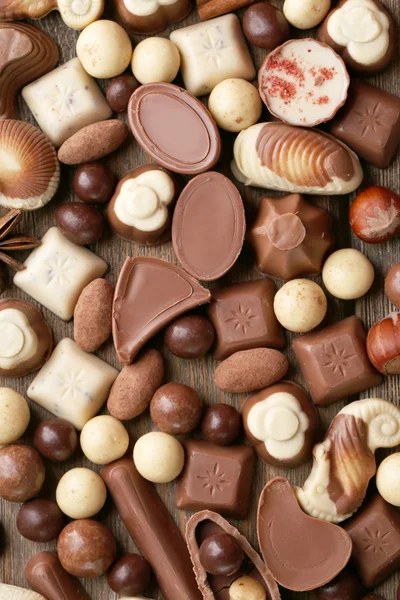 Diferentes tipos de chocolates —  Fotos de Stock