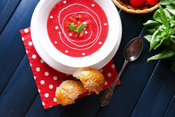 Zupy gazpacho — Zdjęcie stockowe