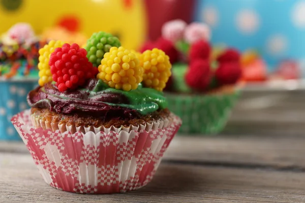 Birthday cupcakes — Stock Photo, Image