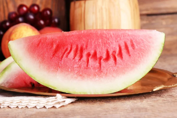 Sammansättningen av mogen vattenmelon — Stockfoto