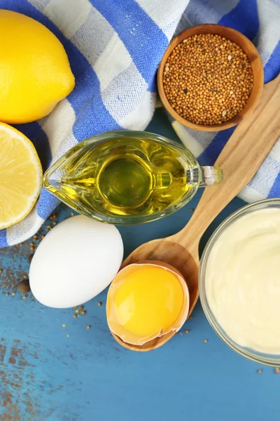 Mayonnaise ingredients — Stock Photo, Image