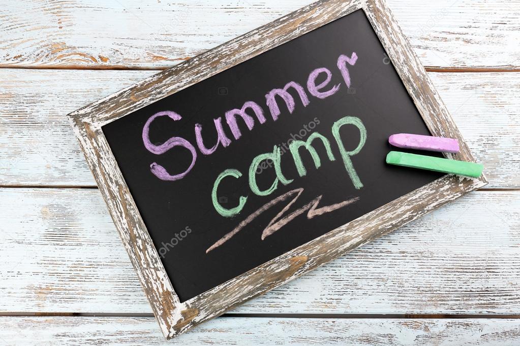 Text Summer camp