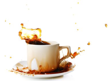 kahve sıçraması ile