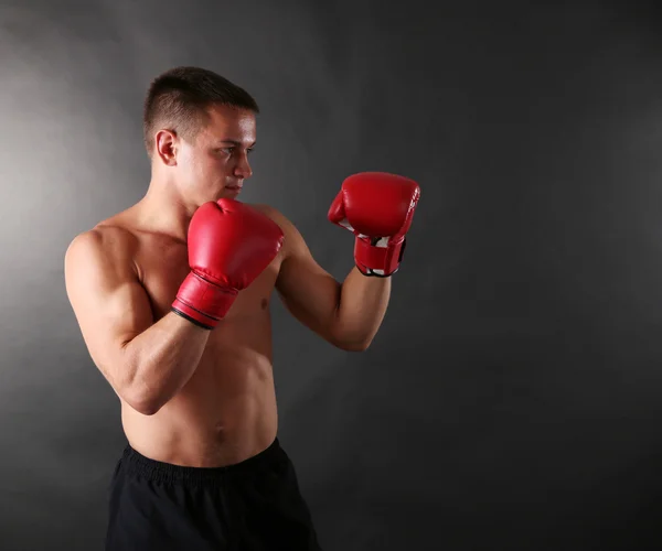 Handsome young muscular sportsman — Stock Photo, Image