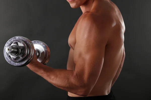 Handsome young muscular sportsman — Stock Photo, Image