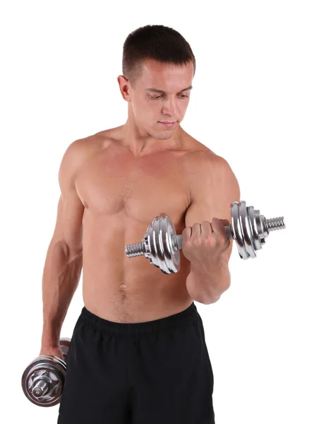 Handsome young muscular sportsman — Stock Photo, Image