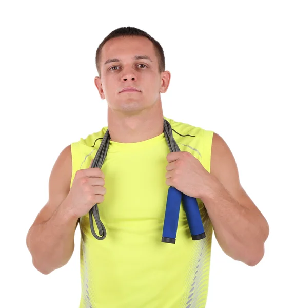 Handsome young sportsman — Stock Photo, Image