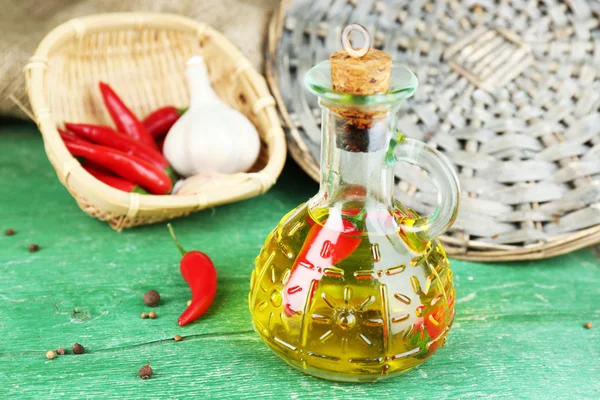 Homemade olive oil — Stock Photo, Image