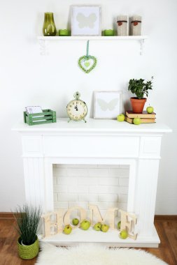 Dekorasyonlu şömine