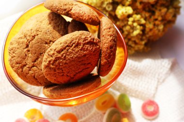 Tablo, lezzetli Kurabiye yakın çekim