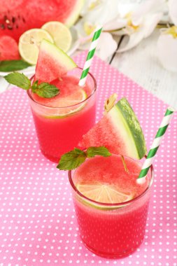 karpuz kokteyller tablo, yakın çekim