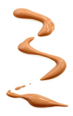 sıvı temel üzerinde beyaz izole