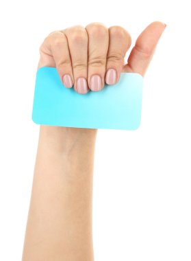 bazı kart üzerinde beyaz izole tutmak el